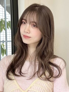 ローネス ギンザ(LONESS ginza) レイヤーカット/姫カットレイヤー/くすみベージュ/透明感カラー