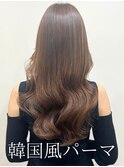 コテ巻き風パーマ /韓国風パーマ/デジタルパーマ/レイヤーカット