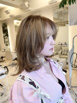 ヘアーアンドメイク ブリリアント(hair&make BRILLIANT)&nbsp;ミディアムレイヤー　20代ヘア　30代ヘア　トリートメント
