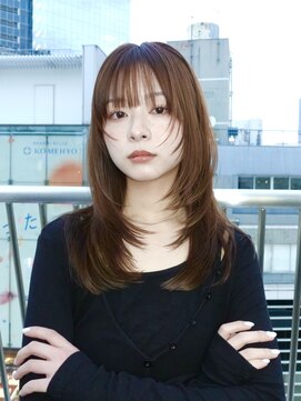 スタニング 渋谷(STUNNING.) ハッシュカット　レイヤーカット　顔まわり　ウルフカット