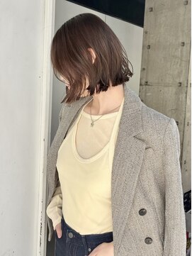 コルピクト(col. pict) 切りっぱなしbob /透明感グレージュ