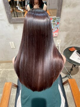 クレエ ヘアー デザイン(creer hair design) 美シルエットストレートロング髪質改善トリートメント艶髪