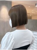 ボブグレージュ韓国ヘアくびれミディミディアム_ba564441