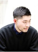 爽やか刈り上げメンズビジネスショート好印象眉毛カット