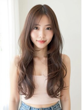 ブロウ ネックス ザ サロン 表参道(VLOW nex the salon) くびれレイヤーカールセミディシアーカラー