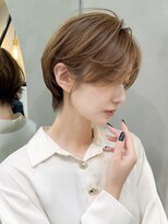 ロンドエニカ 大宮(Lond enika)&nbsp;黒髪カタログ/ショート/オリーブグレー/小顔に見せるヘア☆171