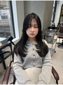 心斎橋/着物ヘア/大人ガーリー/ダークアッシュ/似合わせカット