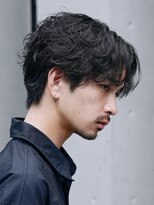 フィフス 神南(fifth)&nbsp;波巻きツイストスパイラルパーマツーブロックメンズマッシュヘア