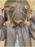 ハイトーンWカラー/ピンクベージュボブ