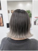 切りっぱなしグラデーションボブ