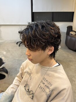 Musee 竹ノ塚 for men‘s  メンズ/パーマ/カット/ブリーチ/ハイライトの写真/パーマ得意なメンズスタイリスト在籍！特殊系パーマでビジネスの場も垢抜けスタイルに◎
