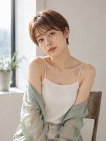 ドット ヘアー ジェム(dot.hair gem) マッシュショート/コンパクトショート/ハニーベージュカラー