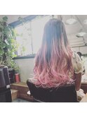 【奈良/inni hair】ライトピンクグラデーション