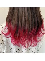 テクライズ 豊橋店(TECHRISE)&nbsp;ピンクレッド×すそカラー