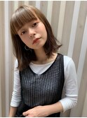 小顔になれるブランジュカラー☆【福島泰】
