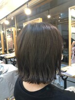 ロア ヘアーコーディネート 四条烏丸店(LoRE hair coordinate) LoRE☆ぱっつんボブ×秋グレーブラウン