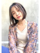 アメリ 新宿(Ameri)&nbsp;Ameri モダンムーブボブ　イルミナカラー　【新宿】