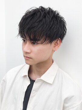 アトリエイトワ(atelier ittowa) スパイキーショート/ブルーブラック/フェザーパーマ/34