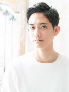 メンズヘア ビーセカンド 草加店(MENS HAIR B-2) 大人クールなダークアッシュオールバックショートO