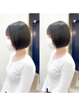 ロンドポレール 北千住(Lond polaire) 【米倉かずひさ】ミニボブ ペールベージュ