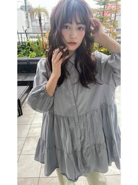 トゥーリ 春日店(tuuli) tuuli☆30代40代ペールベージュ切りっぱなしセミロング　110