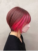pink brown×neon pink