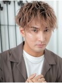 外国人風グラデーションツイスパでエアー感のマッシュc与野