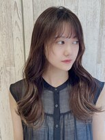 レア 銀座(Le'a)&nbsp;イエベ大人美人艶カラーベージュ小顔透明感レイヤーロング/飯出