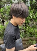 【村上慶登】メンズマッシュ グレーベージュ ツーブロック