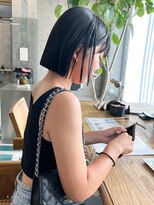 ノエ(noe) 地毛風カラー×切りっぱなしボブ