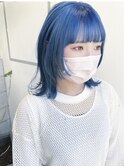 ケアブリーチ　ブルー　ウルフスタイル　大須
