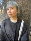 【CANNA/代官山/ケアブリーチ】アイスブルーボブ
