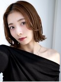 20代30代大人かわいいナチュラル暗髪ゆるめパーマヘア