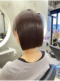 外ハネボブ×ピンクブラウン【渡辺俊弥】梅田