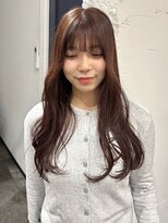 アルコイリスバイドールヘアー(ARCOIRIS by Dollhair)&nbsp;ワインレッドピンクブラウン暖色韓国ヘアレイヤーカット都島