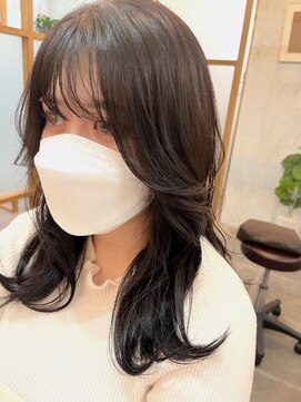 ジーナ 船橋(Zina) 髪質改善＊ロングレイヤーグレーベージュ＊美髪【Zina船橋】