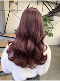 レイヤーカット ピンクラベンダー カラー 韓国 髪質改善 仙台