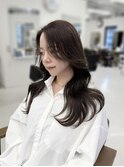 韓国くびれロング レイヤーオルチャン小顔前髪 艶髪 髪質改善