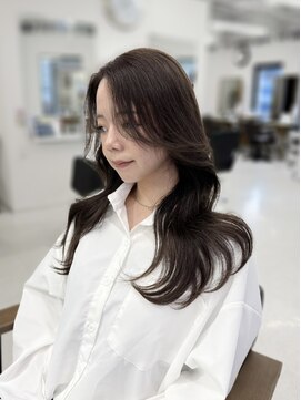 ハピネス 梅田茶屋町店(HAPPINESS) 韓国くびれロング レイヤーオルチャン小顔前髪 艶髪 髪質改善