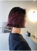 巻いても可愛いボブ×根元が伸びても気にならないルーツカラー