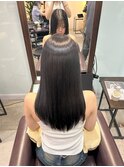 黒髪ストレート×うる艶美髪ケア◎