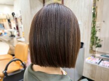 隠さず“活かす”時代♪自然に馴染む白髪ぼかし◎[あびこ駅/ショート/白髪染め/眉毛/フェザーパーマ/ボブ]