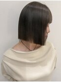 タッセルボブ＆グレージュカラー♪