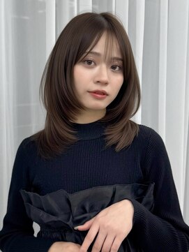 くびれレイヤー/顔まわりカット/レイヤーカット/小顔ヘア