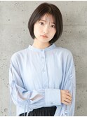大人可愛い シースルーバングショート