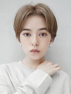 ギークス(GEEKS) 【GEEKS渋谷】マッシュショート/ミルクティーブラウン/冬カラー