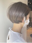 丸みショートボブ◎小顔×前下がりレイヤー大人可愛い