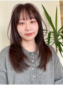 ハッシュカット/ロングレイヤー/10代/20代/30代