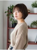 広がりにくいショートボブ