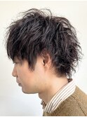刈り上げないパーマスタイル/シャドウパーマ